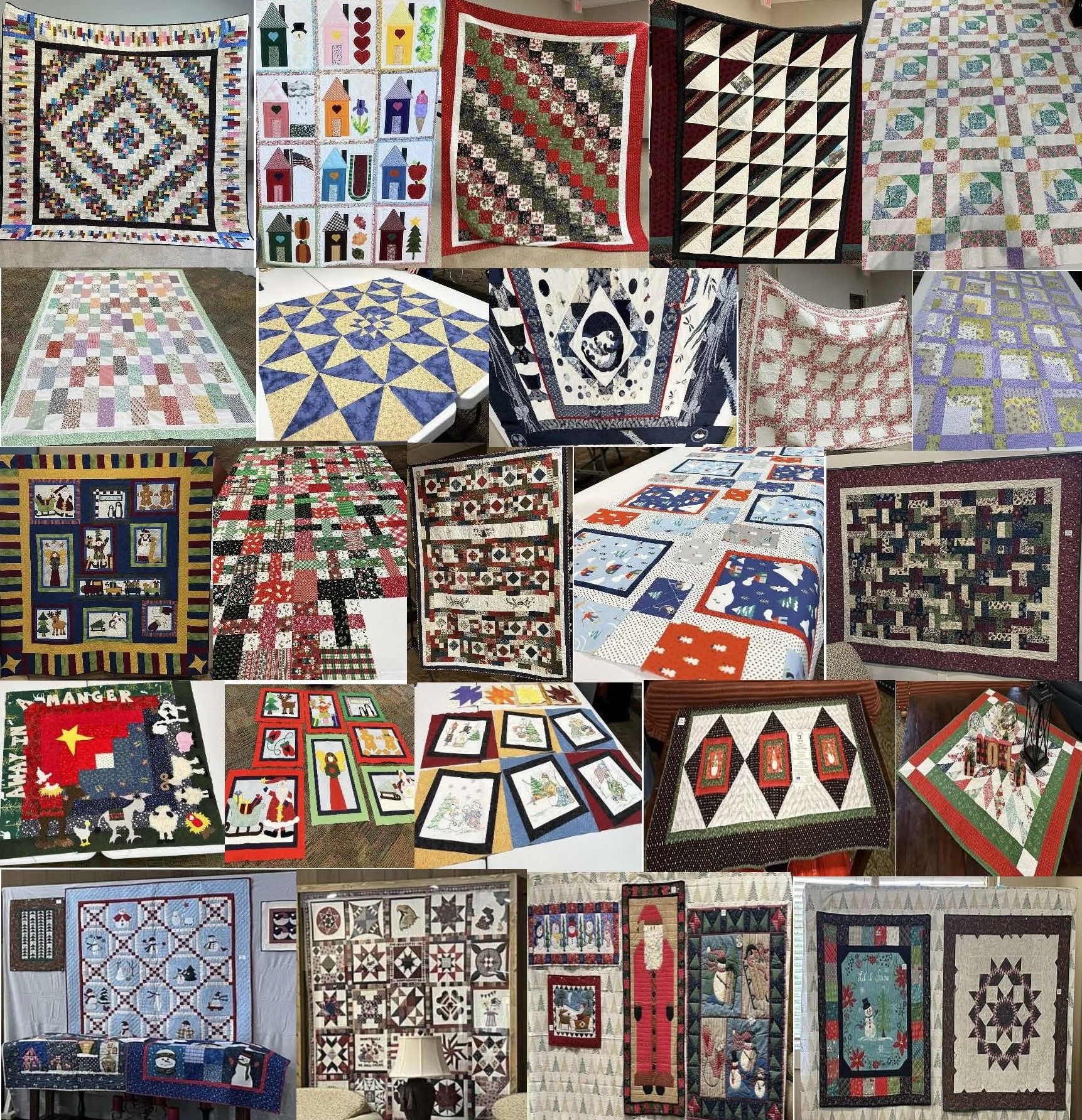 Pic of Quilts Made by the GC Quilt Guild 