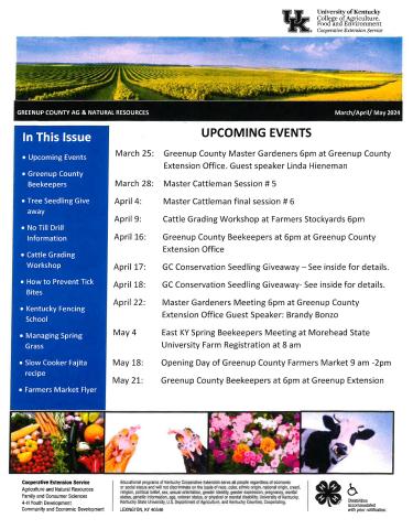 March-April--AG Newsletter