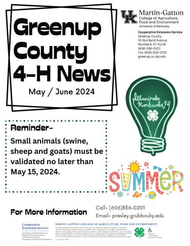 May--4-H Newsletter